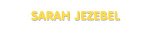 Der Vorname Sarah Jezebel